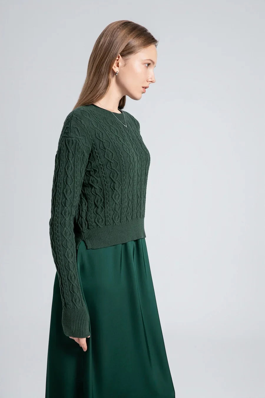 Alina Pure Cotton Cable Sweater