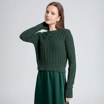 Alina Pure Cotton Cable Sweater